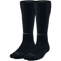 Nike Dri-FIT Performance Adult Knee Length Socks - 2 Pack in Black Size Small