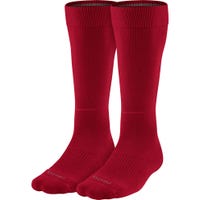 Nike Dri-FIT Performance Adult Knee Length Socks - 2 Pack in Red Size Small