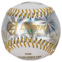 Franklin MLB Soft Strike Chrome Tee Ball in Yellow/Silver Size 9 in