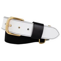 Nokona Elastic Prosteer ShowBelt in White/Black Size OSFM