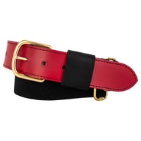 Nokona Elastic Prosteer ShowBelt in Red/Black Size OSFM