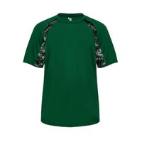 Alleson Badger Digital Hook Mens T-Shirt in Forest Green Size Small