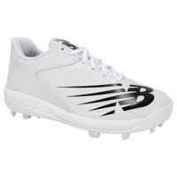 new balance 4040v6 boy's low molded rubber baseball cleats in white size 11.0