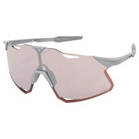 100 % 100% Hypercraft Matte Stone Gray Adult Sunglasses w/ Hiper Crimson Silver Mirror Lens - Matte Stone Gray/Hiper Cri
