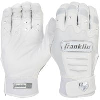 Franklin CFX Chrome Women's Fastpitch Batting Gloves - 2022 Model in White Size