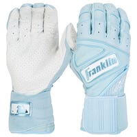 Franklin Powerstrap Infinite Series Men's Batting Gloves in Carolina Blue Size