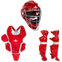 All-Star Top Star Junior NOCSAE Catcher's Kit in Red