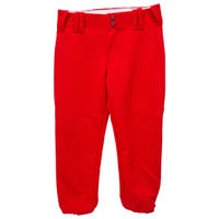 Intensity 5301G Girls Belted Low Rise Softball Pants in Red Size Small
