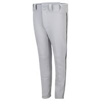 Mizuno Select Piped Youth Pant in Black/Gray Size