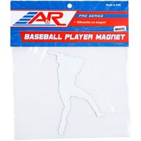 A&R Baseball Player Magnet in White