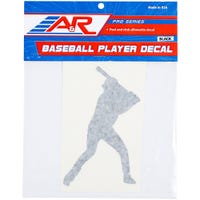 A&R Baseball Player Decal in White