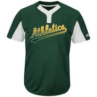Oakland Athletics Majestic MAIY83 MLB Premier Youth Jersey in Dark Green/White Size XX-Large