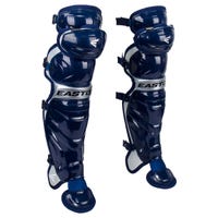 Easton Elite X Youth Baseball Catcher's Leg Guards in Navy/Gray Size 14 in