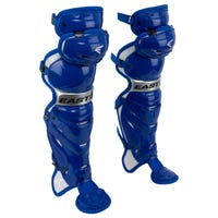 Easton Elite X Youth Baseball Catcher's Leg Guards Blue/Silver Size