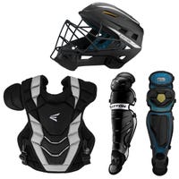 Easton Pro X Intermediate Baseball Catcher's Set in Black/Silver
