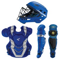 Easton Pro X Intermediate Baseball Catcher's Set in Blue/Silver