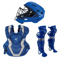 Easton Elite X Youth Baseball Catcher's Set in Blue/Gray