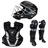 Easton Gametime X Intermediate Baseball Catcher's Set in Black/Silver