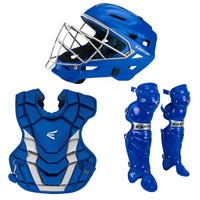 Easton Gametime X Youth Baseball Catcher's Set in Blue/Silver