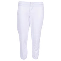 Intensity Hot Corner Premium Low Rise Womens Softball Pants in White Size Large