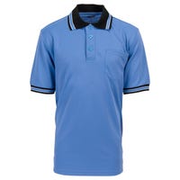Adams Short-Sleeve Umpire Polo Shirt in Columbia Blue Size X-Large