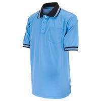 Adams Short-Sleeve Umpire Polo Shirt in Blue/Black Size Medium