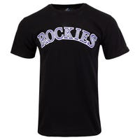 Colorado Rockies Majestic MLB Youth Replica Crewneck T-Shirt in Colorado Rockies (Black) Size X-Large