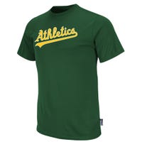 Oakland Athletics Majestic Cool Base Crewneck Replica Youth Jersey in Green Size Medium