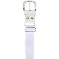 Champro Brute Adjustable Youth Leather Baseball Belt - 2017 Model in White Size Youth OSFM