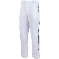Champro Triple Crown Open Bottom Piped Adult Pants in White/Black Size XX-Large