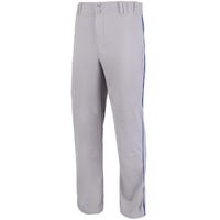 Champro Triple Crown Open Bottom Piped Adult Pants in Gray/Blue Size XX-Large
