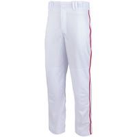 Champro Triple Crown Open Bottom Piped Adult Pants in White/Red Size Medium