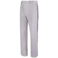 Champro Triple Crown Open Bottom Piped Youth Pants in Gray/Navy Size X-Small