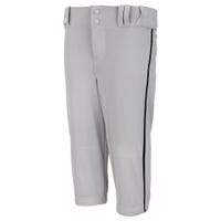 Champro Triple Crown Knicker Youth Baseball Pants in Gray/Black Size Medium