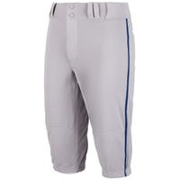 Champro Triple Crown Piped Knickers Youth Pants in Navy/Gray Size