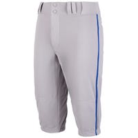 Champro Triple Crown Piped Knickers Youth Pants in Gray/Blue Size