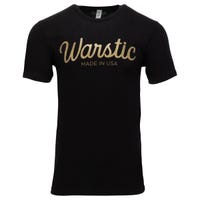 Warstic Script Adult T-Shirt in Black Size Medium