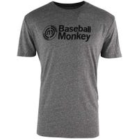 Monkeysports BaseballMonkey Distressed Logo T-Shirt in Grey Size Large