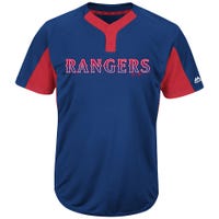 Majestic MAI383 MLB Premier Adult Jersey - Texas Rangers in Blue Size Small