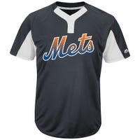 New York Mets Majestic MAI383 MLB Premier Adult Jersey in Grey Size Small