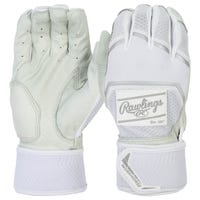 Rawlings Workhorse Compression Strap Adult Baseball Batting Gloves - 2022 Model in White Size