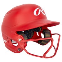 Rawlings Mach Hi-Viz Junior Fastpitch Softball Batting Helmet in Red