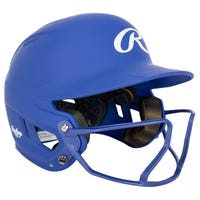Rawlings Mach Hi-Viz Junior Fastpitch Softball Batting Helmet in Blue