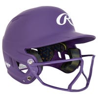 Rawlings Mach Hi-Viz Junior Fastpitch Softball Batting Helmet in Purple