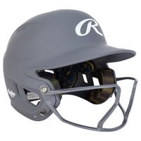 Rawlings Mach Hi-Viz Junior Fastpitch Softball Batting Helmet in Grey