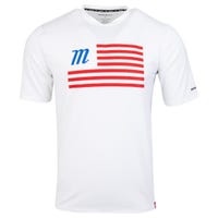 Marucci American Flag Youth T-Shirt in Red/White Blue
