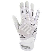 Marucci Breeze Knit Mens Batting Gloves - 2022 Model in White Size X-Large
