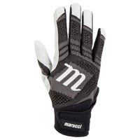 Marucci Breeze Knit Mens Batting Gloves - 2022 Model in Black Size Large