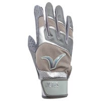Victus Debut 2.0 Mens Baseball Batting Gloves in Gray Size X-Large