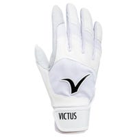 Victus Debut 2.0 Mens Baseball Batting Gloves in White Size Small